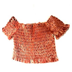 Crushed Velvet Cropped Top
